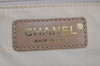 Authentic CHANEL New Travel Line Hand Boston Bag Purse Nylon Leather Beige 5829J
