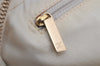 Authentic CHANEL New Travel Line Hand Boston Bag Purse Nylon Leather Beige 5829J