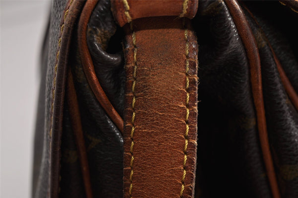 Authentic Louis Vuitton Monogram Saumur 30 Shoulder Cross Bag M42256 LV 5831I