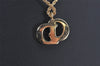 Authentic Christian Dior Gold Tone Chain Pendant Necklace CD 5831K