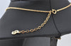 Authentic Christian Dior Gold Tone Chain Pendant Necklace CD 5831K