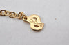 Authentic Christian Dior Gold Tone Chain Pendant Necklace CD 5831K