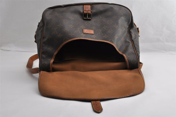 Authentic Louis Vuitton Monogram Saumur 35 Shoulder Cross Bag M42254 LV 5832I