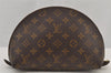 Auth Louis Vuitton Monogram Trousse Demi Ronde 23 Cosmetic Pouch LV Junk 5832J