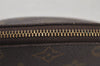 Auth Louis Vuitton Monogram Trousse Demi Ronde 23 Cosmetic Pouch LV Junk 5832J