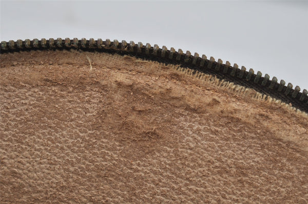 Auth Louis Vuitton Monogram Trousse Demi Ronde 23 Cosmetic Pouch LV Junk 5832J