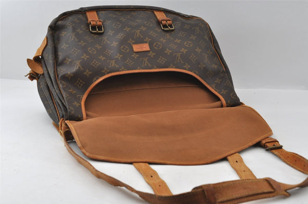 Authentic Louis Vuitton Monogram Saumur 43 Shoulder Cross Bag M42252 Junk 5833I