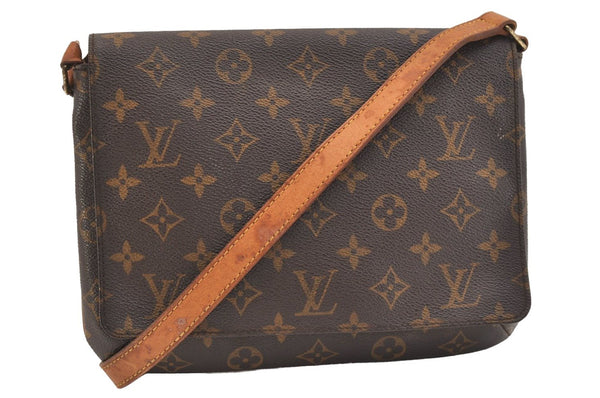 Authentic Louis Vuitton Monogram Musette Tango Shoulder Bag M51257 LV 5833J