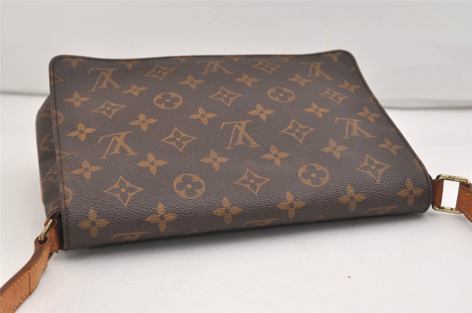 Authentic Louis Vuitton Monogram Musette Tango Shoulder Bag M51257 LV 5833J
