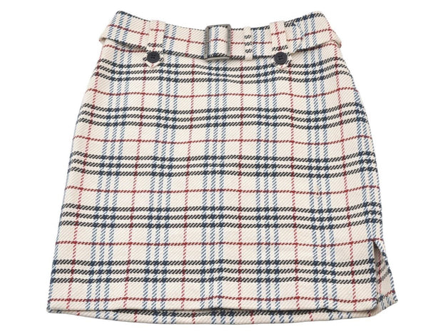 Authentic BURBERRY Vintage BLUE LABEL Chack Skirt Canvas Beige  5834K