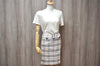 Authentic BURBERRY Vintage BLUE LABEL Chack Skirt Canvas Beige  5834K