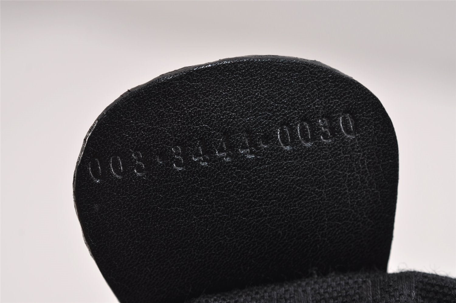 Authentic GUCCI Vintage Bamboo Drawstring Backpack Leather Black 5835J