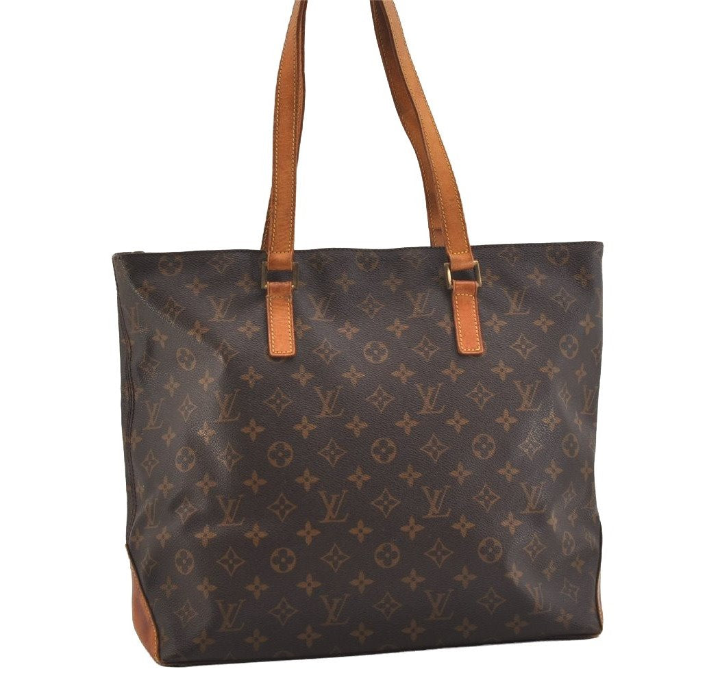 Authentic Louis Vuitton Monogram Cabas Mezzo Shoulder Tote Bag M51151 LV 5837J