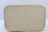 Authentic GUCCI Vintage Vanity Hand Bag Purse Leather White Cream Junk 5837K