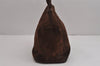 Authentic CHANEL Suede Leather CC Logo Shoulder Tote Bag Purse Brown 5838J