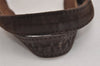 Authentic CHANEL Suede Leather CC Logo Shoulder Tote Bag Purse Brown 5838J