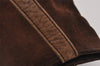 Authentic CHANEL Suede Leather CC Logo Shoulder Tote Bag Purse Brown 5838J