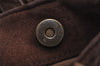 Authentic CHANEL Suede Leather CC Logo Shoulder Tote Bag Purse Brown 5838J