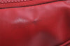 Authentic LACOSTE x SUPREME Imitation Leather Waist Bum Bag Purse Red 5839I