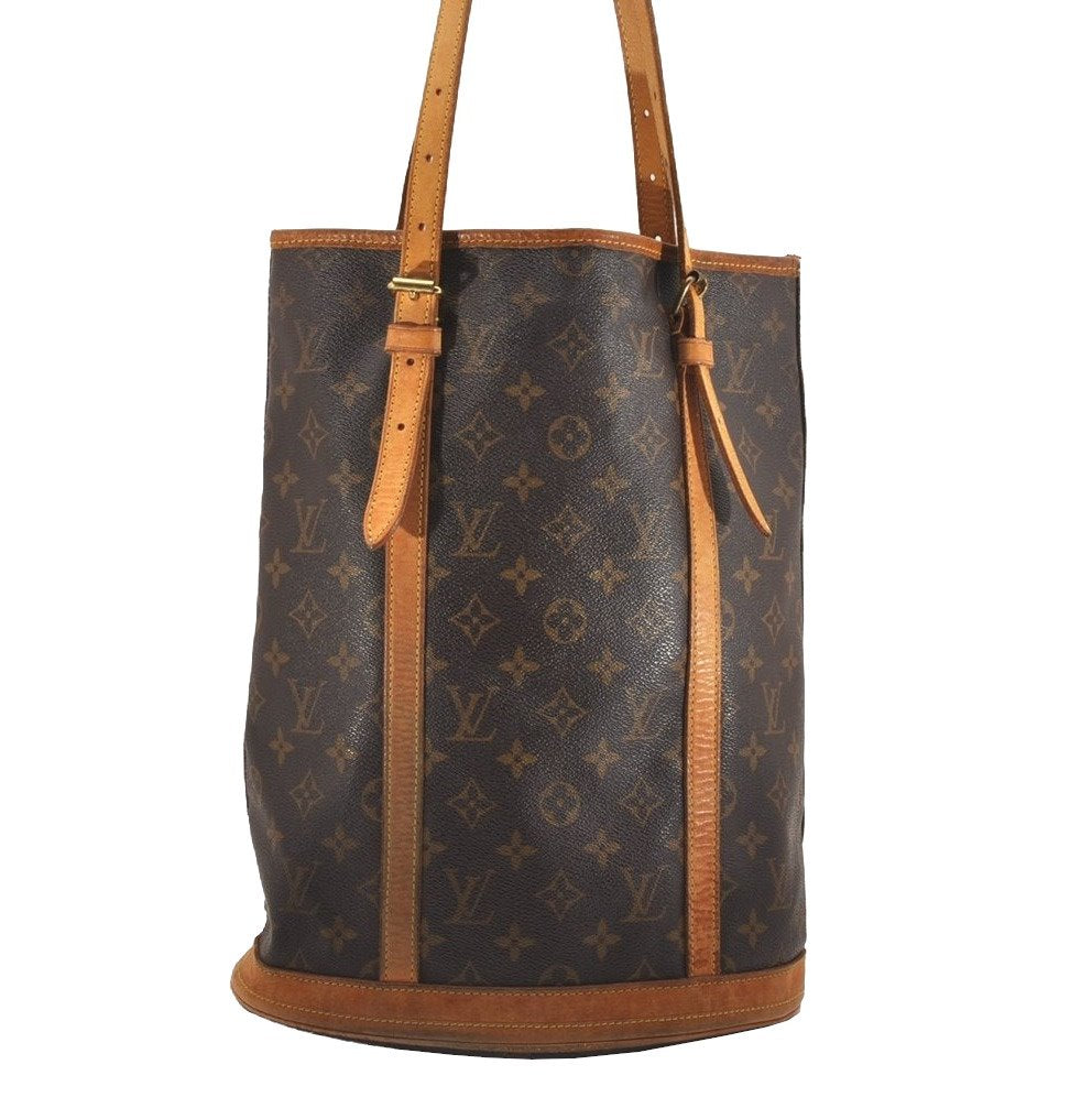 Authentic Louis Vuitton Monogram Bucket GM Shoulder Tote Bag M42236 LV 5839J