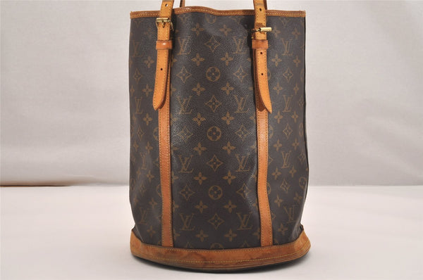 Authentic Louis Vuitton Monogram Bucket GM Shoulder Tote Bag M42236 LV 5839J