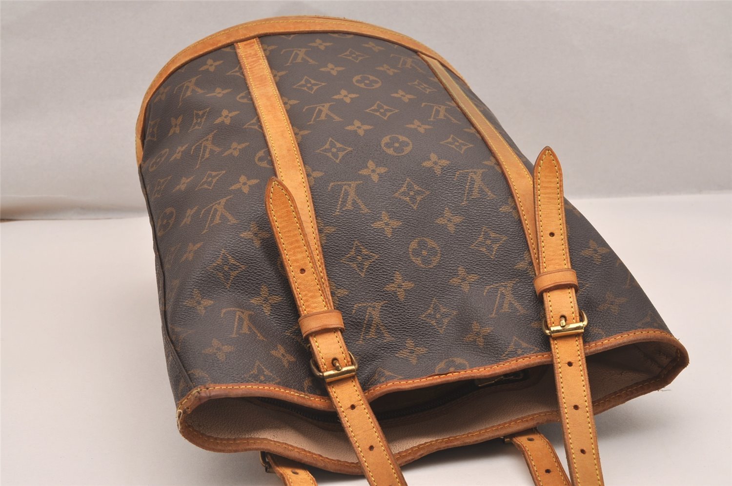 Authentic Louis Vuitton Monogram Bucket GM Shoulder Tote Bag M42236 LV 5839J