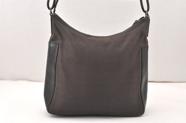 Authentic GUCCI Shoulder Hand Bag Purse Canvas Leather 0018766 Brown 5839K