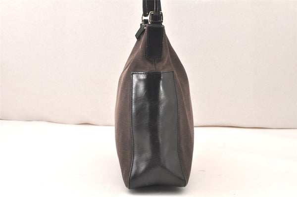 Authentic GUCCI Shoulder Hand Bag Purse Canvas Leather 0018766 Brown 5839K