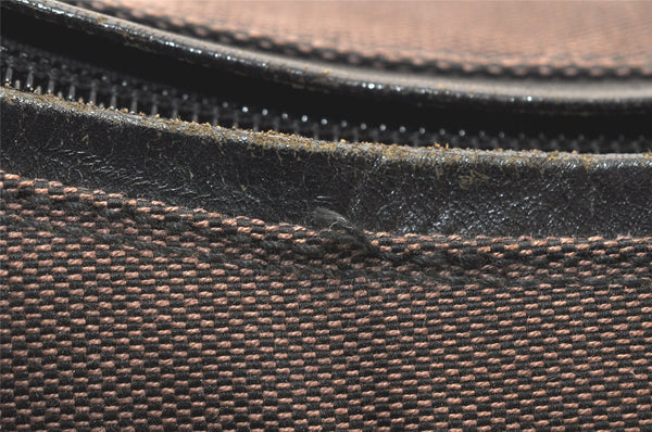 Authentic GUCCI Shoulder Hand Bag Purse Canvas Leather 0018766 Brown 5839K