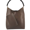 Authentic GUCCI Vintage Bamboo Shoulder Hand Bag Leather Brown 5840K