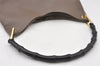 Authentic GUCCI Vintage Bamboo Shoulder Hand Bag Leather Brown 5840K