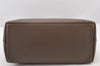 Authentic GUCCI Vintage Bamboo Shoulder Hand Bag Leather Brown 5840K