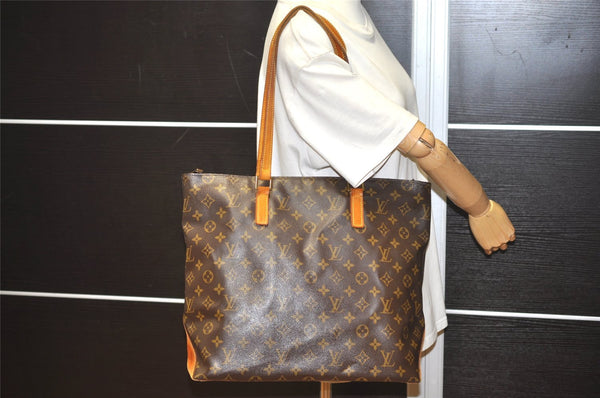 Authentic Louis Vuitton Monogram Cabas Mezzo Shoulder Tote Bag M51151 LV 5841I