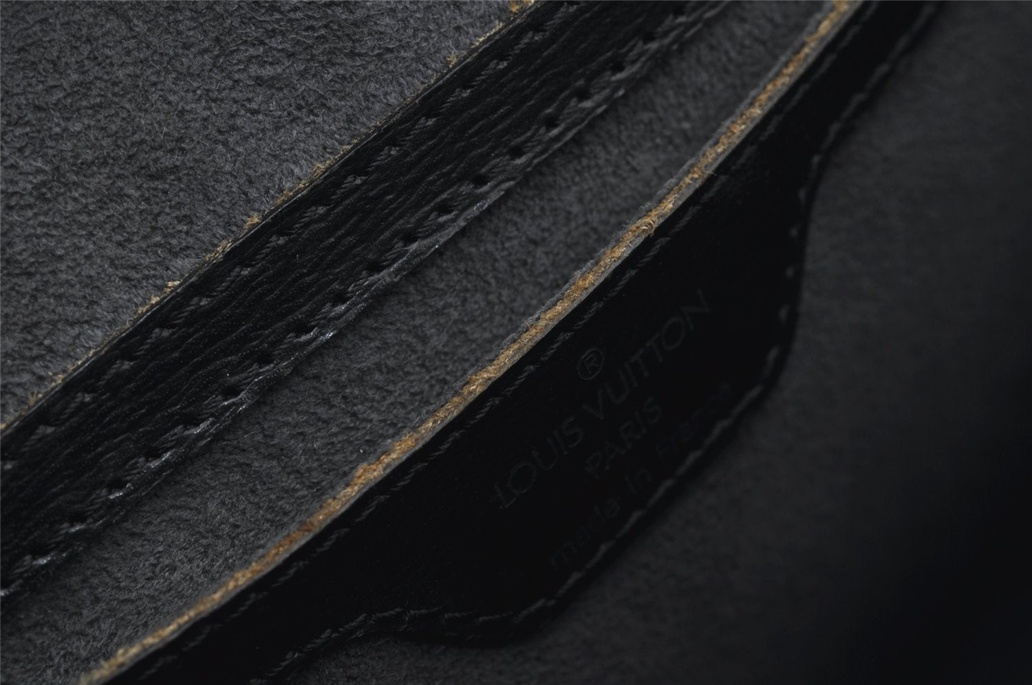 Authentic Louis Vuitton Epi Saint Jacques Hand Bag Black M52272 LV 5841J