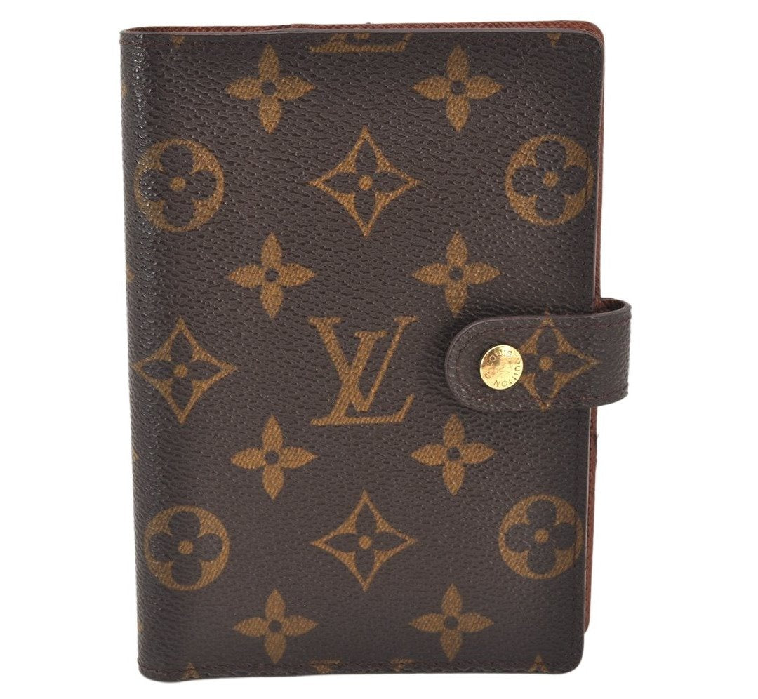 Authentic Louis Vuitton Monogram Agenda PM Notebook Cover R20005 LV 5841K