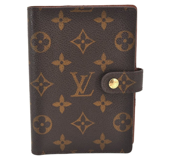 Authentic Louis Vuitton Monogram Agenda PM Notebook Cover R20005 LV 5841K