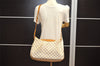 Authentic Louis Vuitton Damier Azur Siracusa MM N41112 Shoulder Cross Bag 5842I