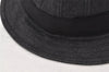 Authentic GUCCI Vintage Bucket Hat GG Canvas Leather Size L Black 5842K