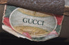 Authentic GUCCI Web Sherry Line Shoulder Tote Bag GG PVC Leather Brown 5843I