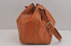 Authentic Louis Vuitton Epi Petit Noe Shoulder Drawstring Bag M44108 Brown 5843J