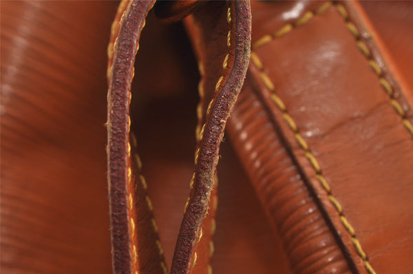 Authentic Louis Vuitton Epi Petit Noe Shoulder Drawstring Bag M44108 Brown 5843J