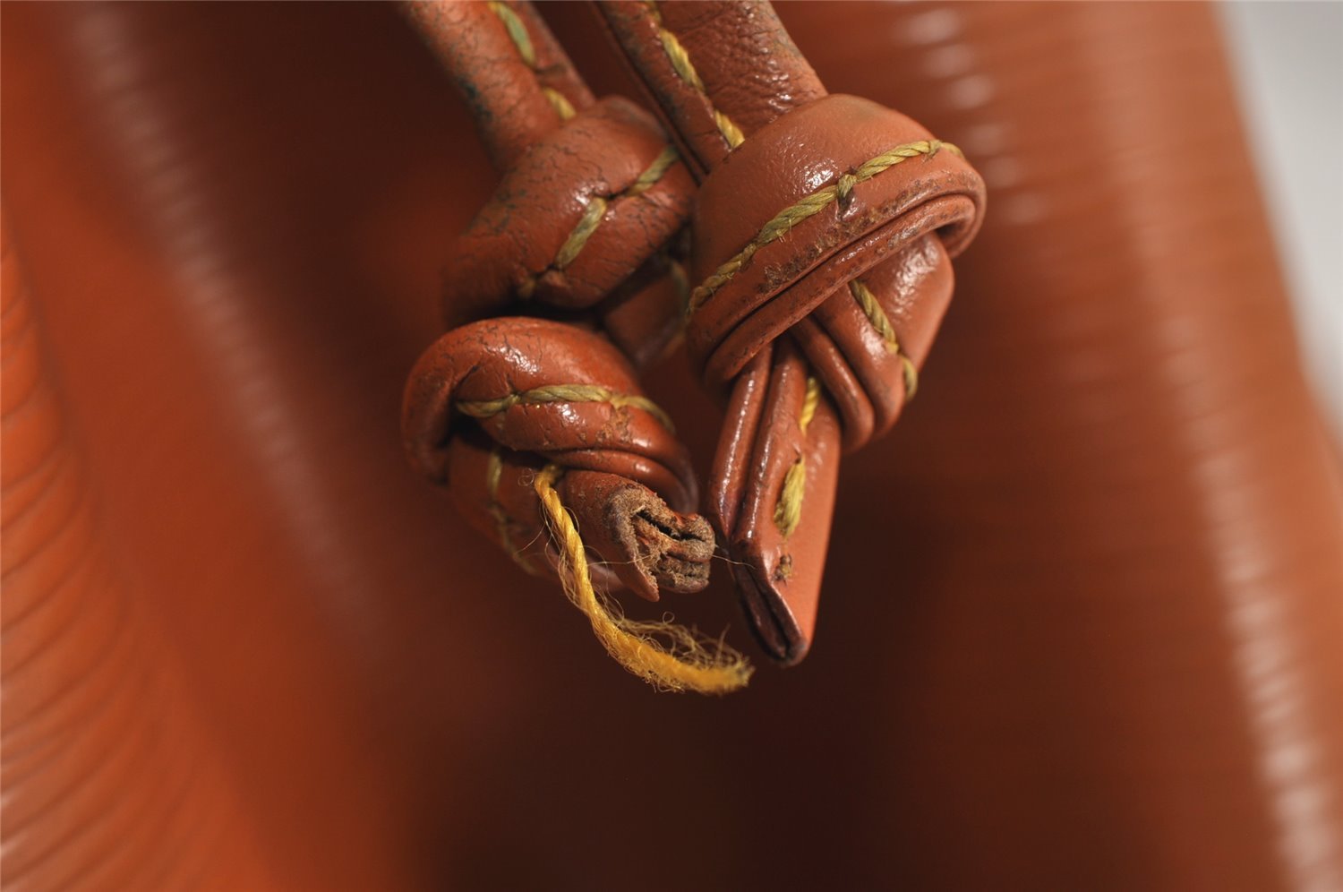 Authentic Louis Vuitton Epi Petit Noe Shoulder Drawstring Bag M44108 Brown 5843J