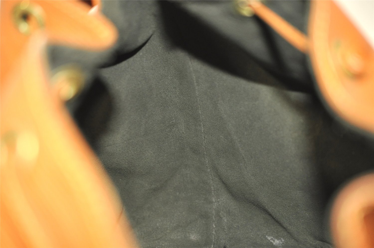 Authentic Louis Vuitton Epi Petit Noe Shoulder Drawstring Bag M44108 Brown 5843J