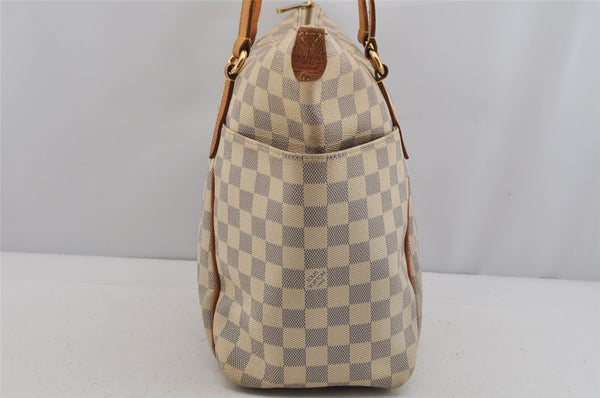 Authentic Louis Vuitton Damier Azur Totally MM Tote Bag N51262 LV 5844J