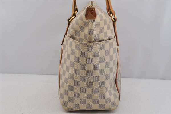 Authentic Louis Vuitton Damier Azur Totally MM Tote Bag N51262 LV 5844J