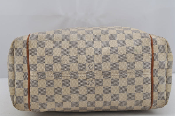 Authentic Louis Vuitton Damier Azur Totally MM Tote Bag N51262 LV 5844J