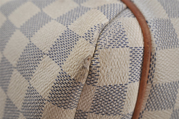 Authentic Louis Vuitton Damier Azur Totally MM Tote Bag N51262 LV 5844J