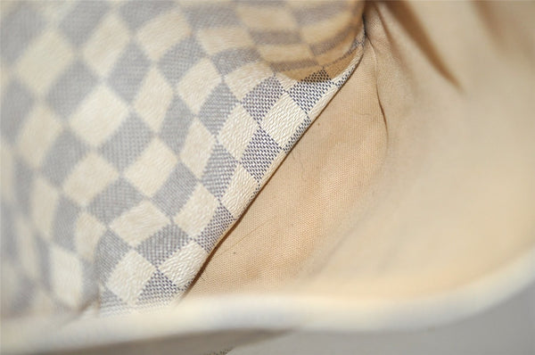 Authentic Louis Vuitton Damier Azur Totally MM Tote Bag N51262 LV 5844J