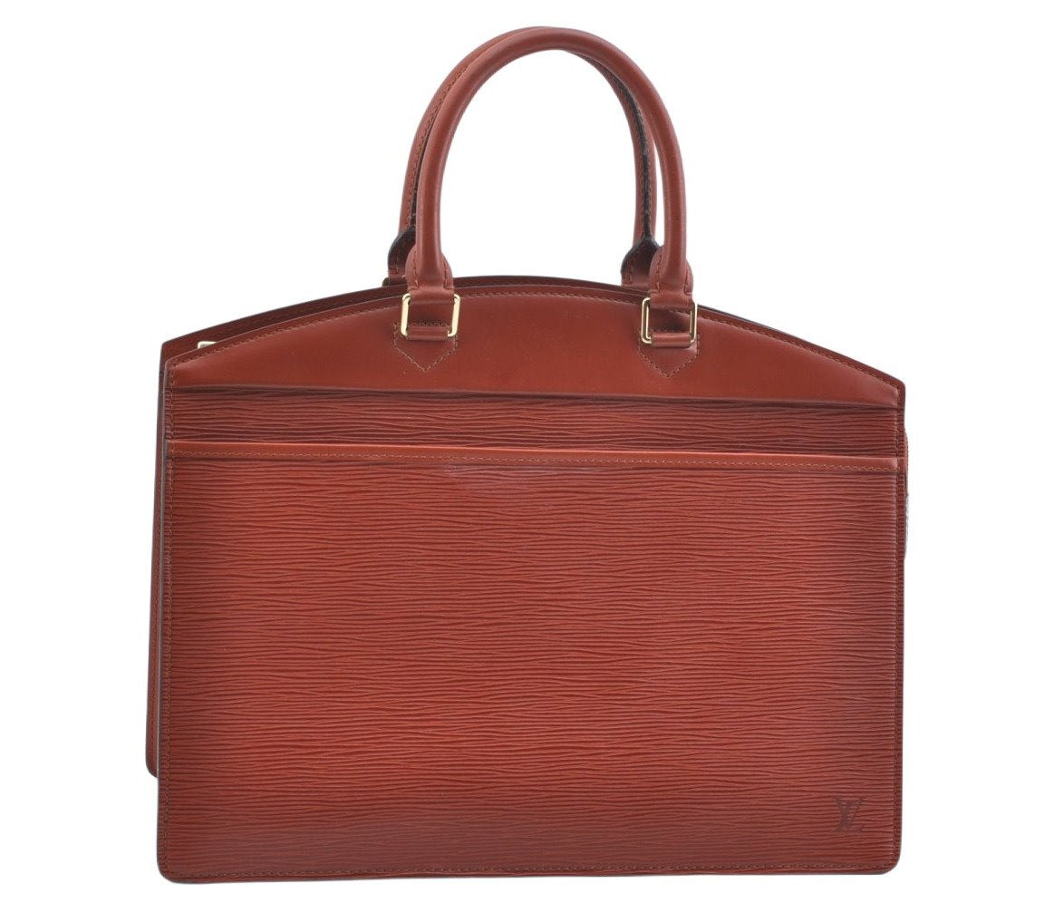 Authentic Louis Vuitton Epi Riviera Brown Hand Bag Brown M48183 LV Junk 5845I