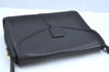 Authentic Burberrys Vintage Leather Shoulder Cross Body Bag Purse Black 5847H